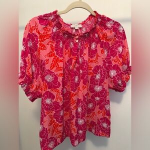 🌺Bundle 3/$22 
LOFT print blouse